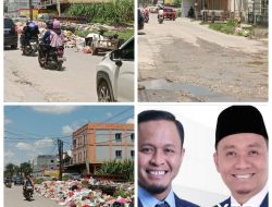 Tantangan Berat Bagi Agung Nugroho dan Markarius Anwar, Jalan Rusak dan Sampah di Pekanbaru Kian Meresahkan