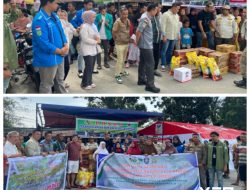 BEM SE-RIAU dan Satpol PP Kota Pekanbaru Bersinergi Salurkan Bantuan Untuk Warga Terdampak Banjir di Rumbai