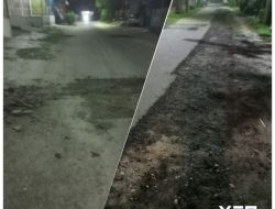 Akibat Banyaknya Lubang di Jalan Menuju Rumah Pribadi Bupati Asahan, Nyaris Memakan Korban Pengendara Setiap Hari