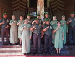 Penyambutan Danrem 022/PT Kolonel Inf Agus Supriyono di Makorem 022/PT