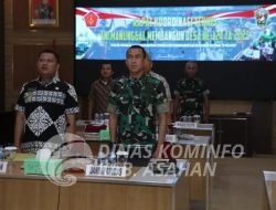 Wakil Bupati Asahan Ikuti Rakornis TNI Manunggal Membangun Desa (TMMD) ke-124