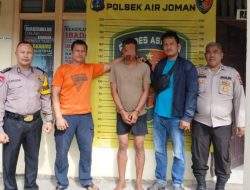 Seorang Pria di Tangkap Reskrim Polsek Air Joman Curi Tenis Meja