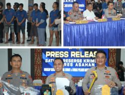 Satreskrim Polres Asahan Berhasil Ungkap Komplotan Perampok Spesialis Toko Grosir, Enam Tersangka Diamankan, Satu Tewas Melawan Petugas