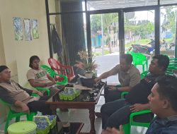 Polda Lampung Kunjungi Kantor AMP, Sampaikan Pesan Kamtibmas Pasca PSU Pilkada Pesawaran