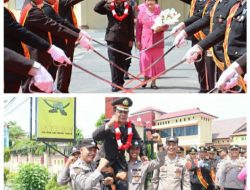 Dengan Penuh Rasa Haru Polres Tanjungbalai Lepas Personel Purna Bhakti dengan Tradisi Pedang Pora