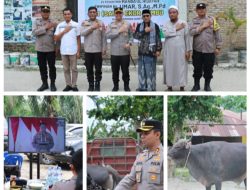 Penyerahan Hewan Qurban dari Kapolda Sumut Oleh Kapolres Asahan Kepada Yayasan Pondok Pesantren Manba’ul Hidayah