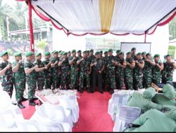 Dandim 0208/Asahan Didampingi Ketua Persit KCK Cab XXXV Lakukan Kunjungan Kerja ke Koramil 15/Bandar Pulau