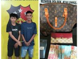 Unit Reskrim Polsek Kualuh Hulu Berhasil Ringkus Dua Pelaku Pencurian, Dengan Modus Mencari Korban Yang Istirahat di SPBU