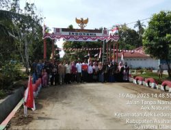 Jelang HUT RI 80 , Desa Aek Bangi,  Adakan Lomba Dusun Terbaik