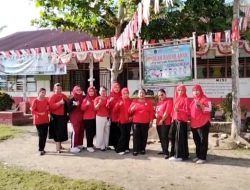 SD NEGERI 117514 Rambong Merah Antusias Menyabut HUT RI ke 80