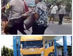 Kanit Lantas Polsek Kualuh Hulu IPDA Sandro Panjaitan Jadi Korban Tabrak Lari, Mobil Truk Expedisi Berhasil di Amankan
