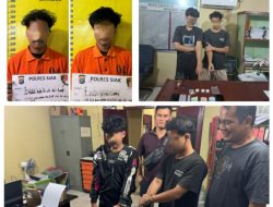 Tim Opsnal Polsek Kandis Tangkap Dua Pelaku Pengedar Narkotika Jenis Sabu, Barang Bukti 15,11 Gram