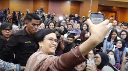 Sah Lengser!!! Lepas Jabatan Menteri, Sri Mulyani Disambut Haru Pegawai Kemenkeu