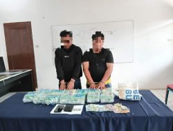 Tim Opsnal Polsek Kualuh Hulu Gagalkan Pengiriman Narkotika Jenis Sabu,Dua Pelaku di Amankan