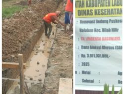 Diduga Kuat Proyek Renovasi Gedung Puskesmas Tanjung Haloban Tidak Sesuai RAB, Nilai Anggaran Rp 3,6 Milliar Lebih