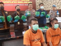 Dua Kurir Ditangkap, Polres Lamsel Buru Wanita Otak Pengiriman 11 Kg Sabu Asal Riau