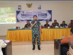 Dandim 0208 Asahan Jadi Pemateri Sosialisasi Hukum Perlindungan Anak di Desa Sei Kamah I